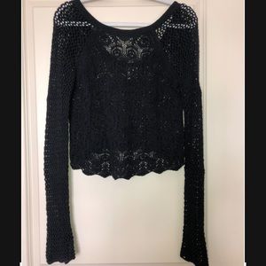 Loose Black Knit Sweater